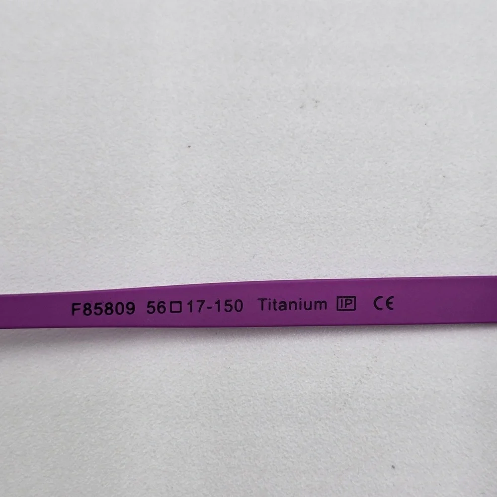 Fonex Titanium Eyeglass Frames Cat Eye Women 56-17-150 Purple Blue Red W/ Case‎